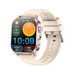 Smartwatch ET571 con schermo a colori da 2 pollici, Bluetooth e cinturino in silicone, supporto per il monitoraggio della salute/ECG.