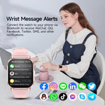 Smartwatch ET571 con schermo a colori da 2 pollici, Bluetooth e cinturino in silicone, supporto per il monitoraggio della salute/ECG.