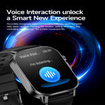 Smartwatch ET571 con schermo a colori da 2 pollici, Bluetooth e cinturino in silicone, supporto per il monitoraggio della salute/ECG.