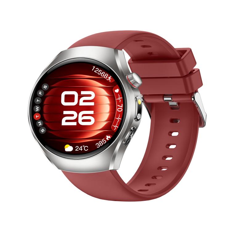 Smartwatch ET460 con schermo a colori da 1,47 pollici, chiamate Bluetooth, cinturino in silicone e supporto per il monitoraggio della salute/ECG.