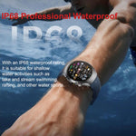 Smartwatch ET460 con schermo a colori da 1,47 pollici, chiamate Bluetooth, cinturino in silicone e supporto per il monitoraggio della salute/ECG.