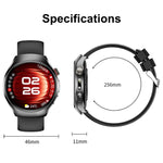 Smartwatch ET460 con schermo a colori da 1,47 pollici, chiamate Bluetooth, cinturino in silicone e supporto per il monitoraggio della salute/ECG.