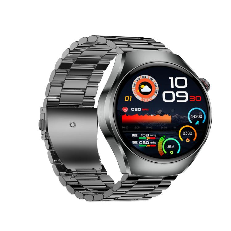 Smartwatch ET460 con schermo a colori da 1,47 pollici, chiamate Bluetooth, cinturino in acciaio e supporto per il monitoraggio della salute/ECG.