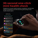 Smartwatch ET460 con schermo a colori da 1,47 pollici, chiamate Bluetooth, cinturino in acciaio e supporto per il monitoraggio della salute/ECG.
