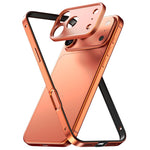 Custodia sottile per telefono con cornice in metallo, ibrida in lega di alluminio e silicone, con bordo in silicone e sistema di raffreddamento integrato., For iPhone 17 Pro Max, For iPhone 17 Pro