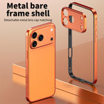 Custodia sottile per telefono con cornice in metallo, ibrida in lega di alluminio e silicone, con bordo in silicone e sistema di raffreddamento integrato., For iPhone 17 Pro Max, For iPhone 17 Pro