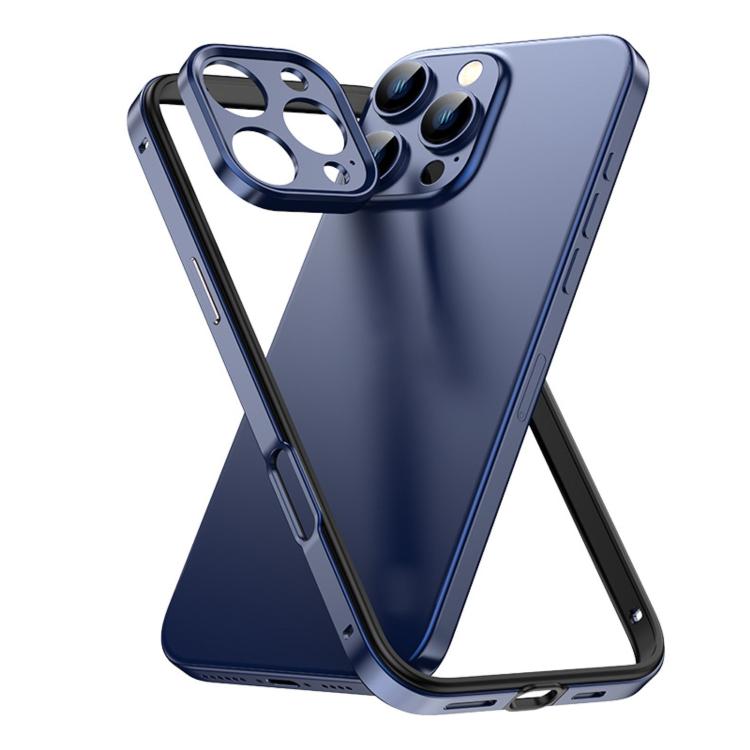 Custodia sottile per telefono con cornice in metallo, ibrida in lega di alluminio e silicone, con bordo in silicone e sistema di raffreddamento integrato., For iPhone 16 Pro Max, For iPhone 16 Pro, For iPhone 15 Pro Max, For iPhone 15 Pro