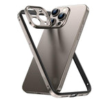 Custodia sottile per telefono con cornice in metallo, ibrida in lega di alluminio e silicone, con bordo in silicone e sistema di raffreddamento integrato., For iPhone 14 Pro, For iPhone 14 Pro Max, For iPhone 13 Pro Max, For iPhone 13 Pro