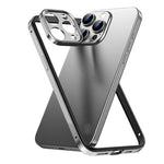 Custodia sottile per telefono con cornice in metallo, ibrida in lega di alluminio e silicone, con bordo in silicone e sistema di raffreddamento integrato., For iPhone 14 Pro, For iPhone 14 Pro Max, For iPhone 13 Pro Max, For iPhone 13 Pro