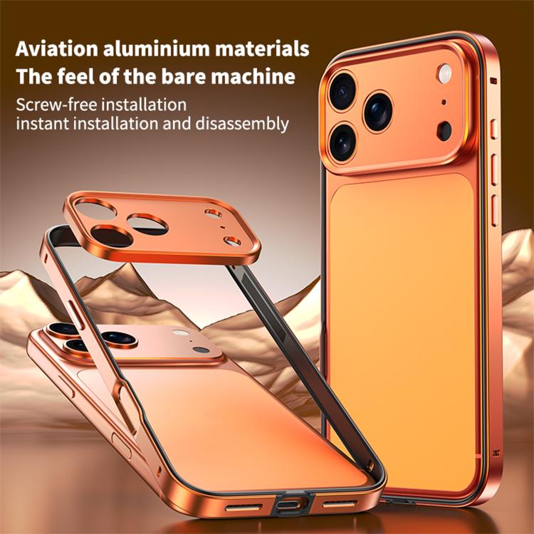 Custodia sottile per telefono con cornice in metallo, ibrida in lega di alluminio e silicone, con bordo in silicone e sistema di raffreddamento integrato., For iPhone 14 Pro, For iPhone 14 Pro Max, For iPhone 13 Pro Max, For iPhone 13 Pro