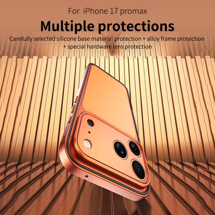 Custodia sottile per telefono con cornice in metallo, ibrida in lega di alluminio e silicone, con bordo in silicone e sistema di raffreddamento integrato., For iPhone 14 Pro, For iPhone 14 Pro Max, For iPhone 13 Pro Max, For iPhone 13 Pro