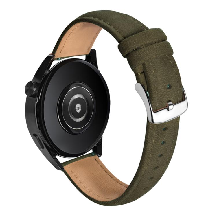 Cinturino per orologio in vera pelle felpata a doppio lato, 22mm