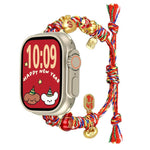 Cinturino per orologio intrecciato con perline e corda, perfetto per Capodanno., For Apple Watch 46mm / 49mm / 45mm / 44mm, For Apple Watch 42mm / 41mm / 40mm / 38mm