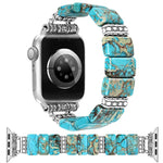 Bracciale in ceramica con pietra imperiale e cinturino per orologio, For Apple Watch 46mm / 49mm / 45mm / 44mm, For Apple Watch 42mm / 41mm / 40mm / 38mm