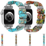 Bracciale in ceramica con pietra imperiale e cinturino per orologio, For Apple Watch 46mm / 49mm / 45mm / 44mm, For Apple Watch 42mm / 41mm / 40mm / 38mm