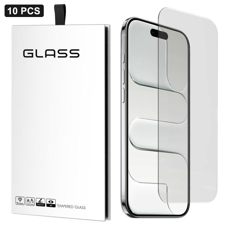 10 pezzi Pellicola adesiva in vetro temperato HD ad alto contenuto di alluminio, spessa, con effetto arco 3D, per mezzo schermo, senza bordo bianco, For iPhone 17 Pro Max, For iPhone 17 Pro, For iPhone 17, For iPhone Air, For iPhone 16 Pro Max         ...
