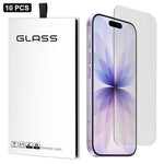 10 pezzi Pellicola adesiva in vetro temperato HD ad alto contenuto di alluminio, spessa, con effetto arco 3D, per mezzo schermo, senza bordo bianco, For iPhone 17 Pro Max, For iPhone 17 Pro, For iPhone 17, For iPhone Air, For iPhone 16 Pro Max         ...