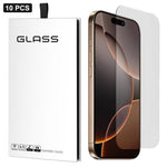 10 pezzi Pellicola adesiva in vetro temperato HD ad alto contenuto di alluminio, spessa, con effetto arco 3D, per mezzo schermo, senza bordo bianco, For iPhone 17 Pro Max, For iPhone 17 Pro, For iPhone 17, For iPhone Air, For iPhone 16 Pro Max         ...
