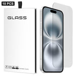 10 pezzi Pellicola adesiva in vetro temperato HD ad alto contenuto di alluminio, spessa, con effetto arco 3D, per mezzo schermo, senza bordo bianco, For iPhone 17 Pro Max, For iPhone 17 Pro, For iPhone 17, For iPhone Air, For iPhone 16 Pro Max         ...