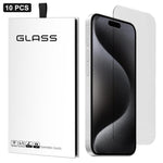 10 pezzi Pellicola adesiva in vetro temperato HD ad alto contenuto di alluminio, spessa, con effetto arco 3D, per mezzo schermo, senza bordo bianco, For iPhone 17 Pro Max, For iPhone 17 Pro, For iPhone 17, For iPhone Air, For iPhone 16 Pro Max         ...