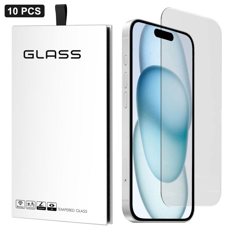 10 pezzi Pellicola adesiva in vetro temperato HD ad alto contenuto di alluminio, spessa, con effetto arco 3D, per mezzo schermo, senza bordo bianco, For iPhone 17 Pro Max, For iPhone 17 Pro, For iPhone 17, For iPhone Air, For iPhone 16 Pro Max         ...