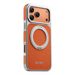 Custodia magnetica per telefono Suteni G6 con texture Litchi, galvanizzata, con supporto girevole a 360°., For iPhone 17 Pro Max, For iPhone 17 Pro, For iPhone 17, For iPhone 16 Pro Max, For iPhone 16 Pro, For iPhone 16, For iPhone 15 Pro Max          ...
