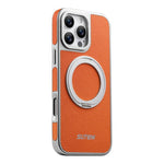 Custodia magnetica per telefono Suteni G6 con texture Litchi, galvanizzata, con supporto girevole a 360°., For iPhone 17 Pro Max, For iPhone 17 Pro, For iPhone 17, For iPhone 16 Pro Max, For iPhone 16 Pro, For iPhone 16, For iPhone 15 Pro Max          ...