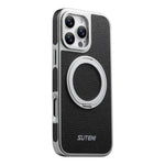 Custodia magnetica per telefono Suteni G6 con texture Litchi, galvanizzata, con supporto girevole a 360°., For iPhone 15, For iPhone 14, For iPhone 14 Pro, For iPhone 14 Pro Max, For iPhone 13 Pro Max, For iPhone 13 Pro, For iPhone 13