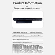 Batterie per laptop da 4400 mAh per Sony PCG-61212t 61211T, VGP-BPS22