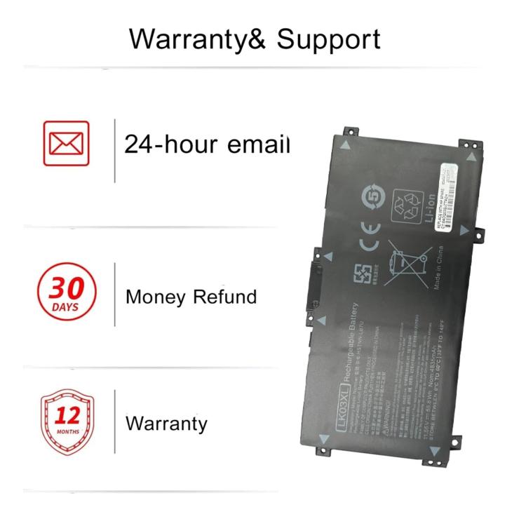 Batterie per laptop da 4300 mAh per HP Envy TPN-W127 TPN-W134, LK03XL