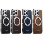 Custodia magnetica per telefono Suteni G6 con texture Crazy Horse galvanizzata e supporto girevole a 360°., For iPhone 15 Pro Max, For iPhone 15 Pro, For iPhone 15, For iPhone 14, For iPhone 14 Pro, For iPhone 14 Pro Max