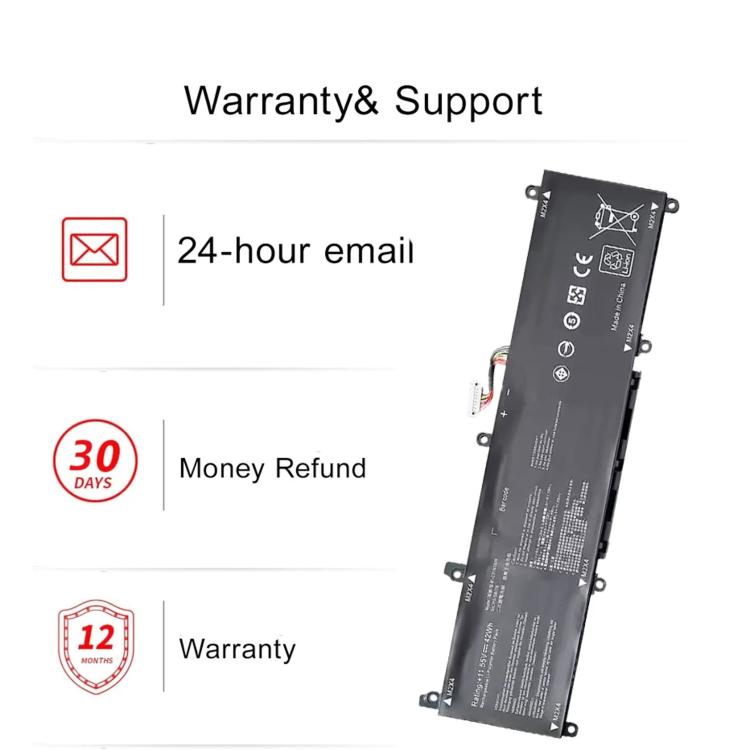Batteria di ricambio da 3500 mAh per laptop ASUS Idol 13ADOL13U/F S330FA/UA X330FA, C31N1806