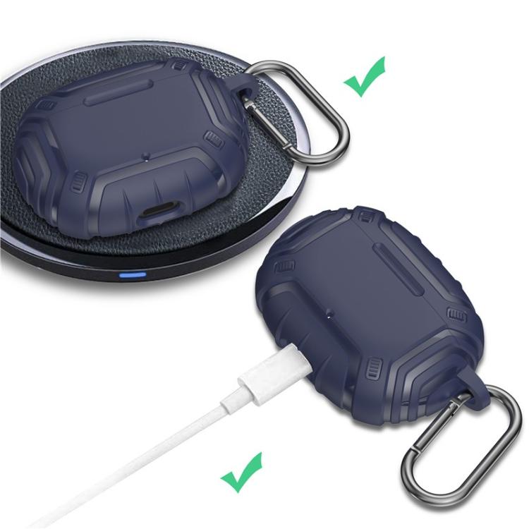 Cover per auricolari in TPU satinato antiurto con clip in metallo., For Beats Studio Buds / Buds+