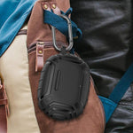 Cover per auricolari in TPU satinato antiurto con clip in metallo., For Beats Studio Buds / Buds+