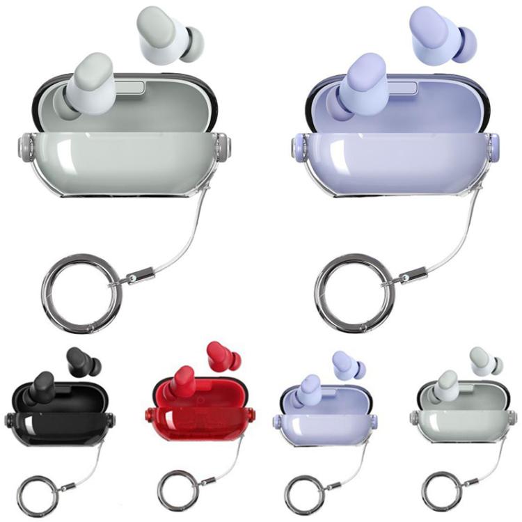 Cover per auricolari trasparente con chiusura a scatto e clip per cordino, For Beats Solo Buds