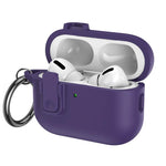 Copriauricolari in TPU effetto pelle granulata con gancio ad anello, For AirPods Pro 3, For AirPods 4, For AirPods Pro 2