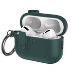Copriauricolari in TPU effetto pelle granulata con gancio ad anello, For AirPods Pro 3, For AirPods 4, For AirPods Pro 2