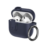Copriauricolari in TPU effetto pelle granulata con gancio ad anello, For AirPods Pro 3, For AirPods 4, For AirPods Pro 2