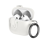Copriauricolari in TPU effetto pelle granulata con gancio ad anello, For AirPods 3