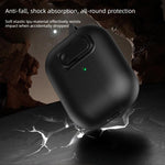 Copriauricolari in TPU effetto pelle granulata con gancio ad anello, For AirPods 3