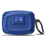 Cover per auricolari in TPU con chiusura a scatto in fibra di carbonio e fibbia in metallo., For Beats Studio Buds / Buds+