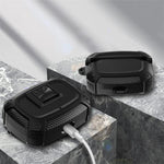 Cover per auricolari in TPU con chiusura a scatto in fibra di carbonio e fibbia in metallo., For Beats Studio Buds / Buds+