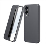 Custodia per telefono in pelle con finestra Smart View, For Galaxy A57 5G, For Galaxy A27 5G, For Galaxy A17 5G, For Galaxy Z Fold7 5G, For Galaxy S25 Edge 5G, For Galaxy A56 5G