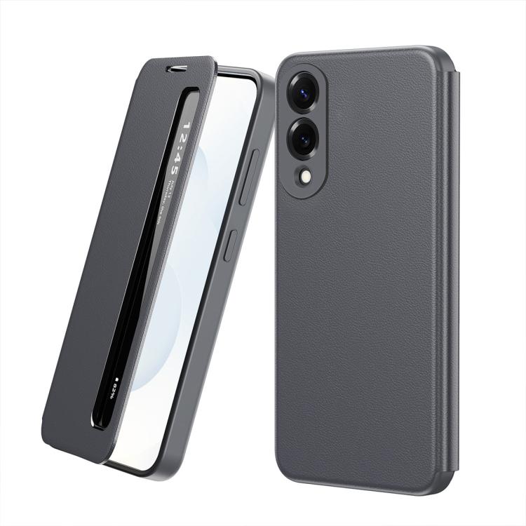 Custodia per telefono in pelle con finestra Smart View, For Galaxy A57 5G, For Galaxy A27 5G, For Galaxy A17 5G, For Galaxy Z Fold7 5G, For Galaxy S25 Edge 5G, For Galaxy A56 5G