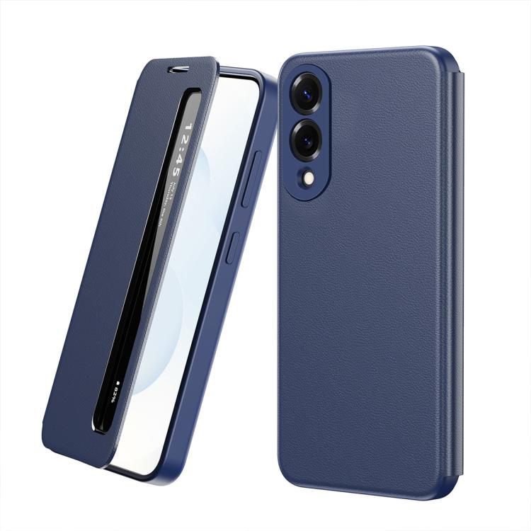 Custodia per telefono in pelle con finestra Smart View, For Galaxy A57 5G, For Galaxy A27 5G, For Galaxy A17 5G, For Galaxy Z Fold7 5G, For Galaxy S25 Edge 5G, For Galaxy A56 5G