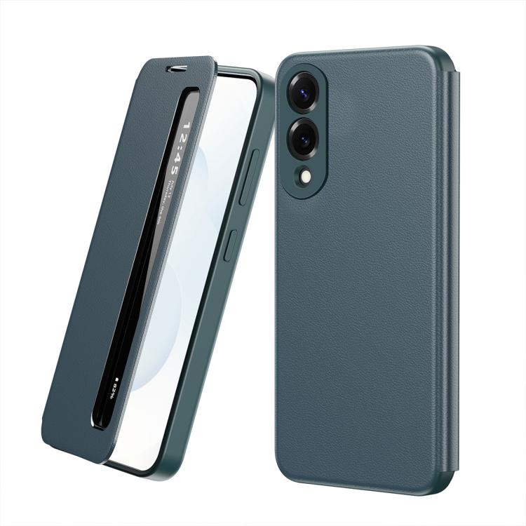Custodia per telefono in pelle con finestra Smart View, For Galaxy A57 5G, For Galaxy A27 5G, For Galaxy A17 5G, For Galaxy Z Fold7 5G, For Galaxy S25 Edge 5G, For Galaxy A56 5G