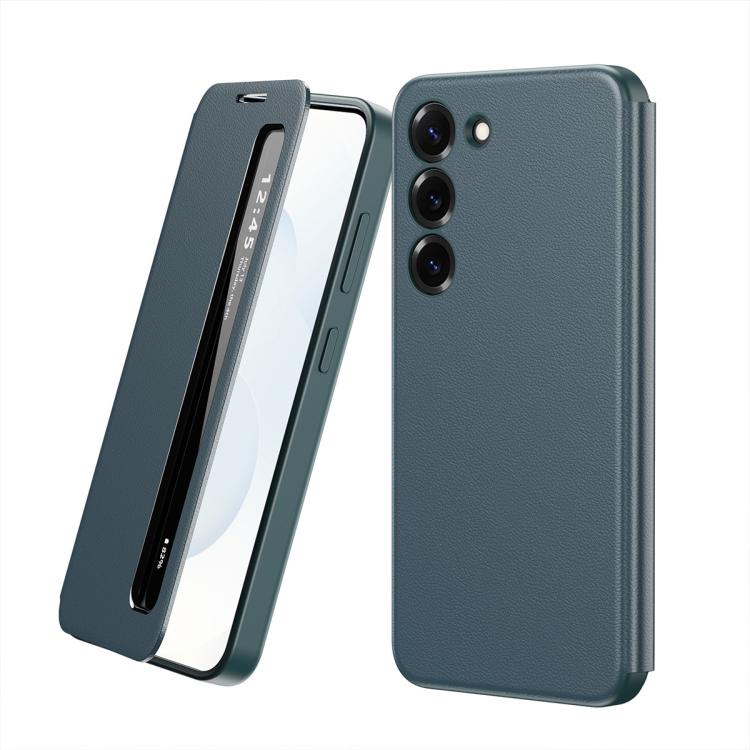 Custodia per telefono in pelle con finestra Smart View, For Galaxy S23 FE 5G, For Galaxy Z Fold5, For Galaxy S23+ 5G, For Galaxy S23 5G, For Galaxy Z Fold4, For Galaxy S22 Ultra 5G