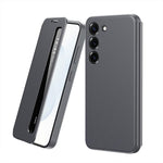 Custodia per telefono in pelle con finestra Smart View, For Galaxy S23 FE 5G, For Galaxy Z Fold5, For Galaxy S23+ 5G, For Galaxy S23 5G, For Galaxy Z Fold4, For Galaxy S22 Ultra 5G