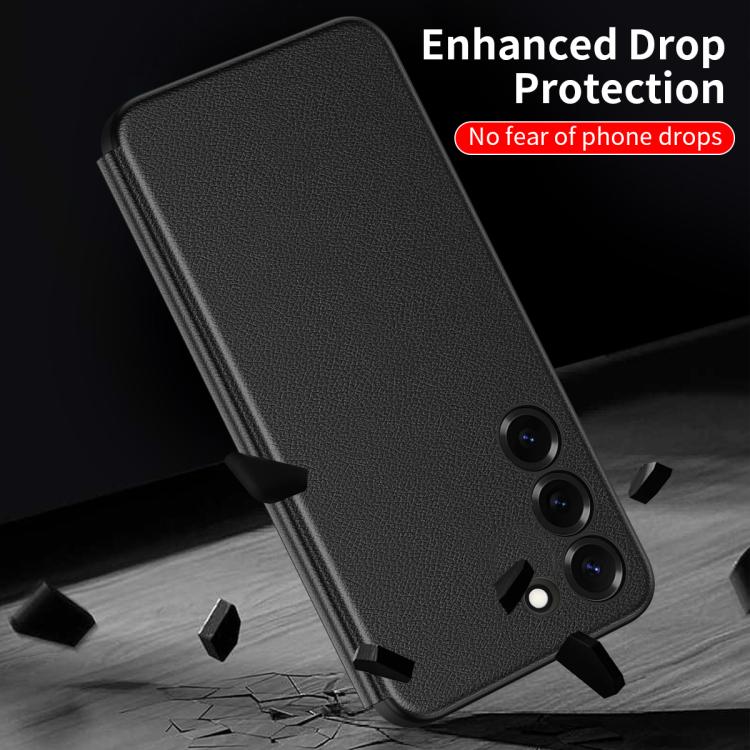 Custodia per telefono in pelle con finestra Smart View, For Galaxy S23 FE 5G, For Galaxy Z Fold5, For Galaxy S23+ 5G, For Galaxy S23 5G, For Galaxy Z Fold4, For Galaxy S22 Ultra 5G