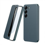 Custodia per telefono in pelle con finestra Smart View, For Galaxy S23 FE 5G, For Galaxy Z Fold5, For Galaxy S23+ 5G, For Galaxy S23 5G, For Galaxy Z Fold4, For Galaxy S22 Ultra 5G